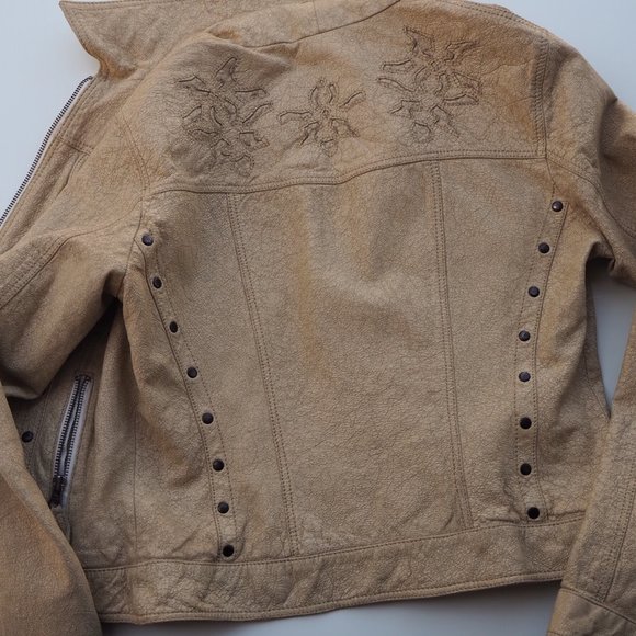 NWT - Sigillo Di Garanzia Italian Leather Jacket - Picture 2 of 6